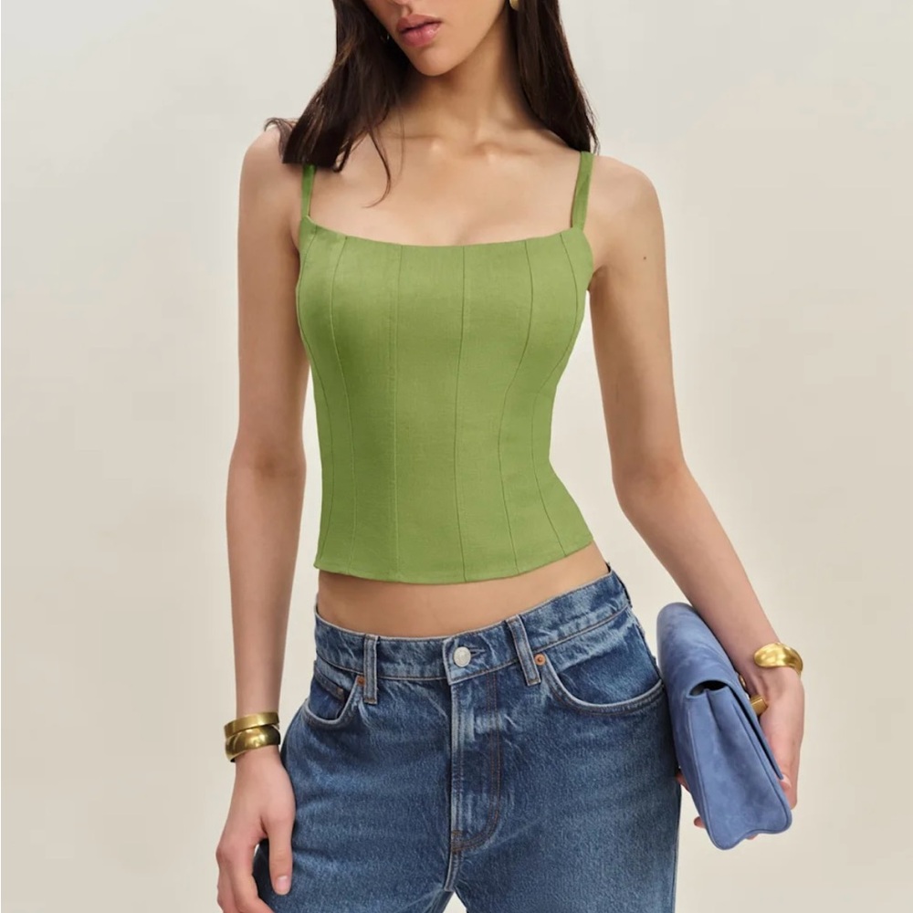 Reformation SOLD OUT HATTIE LINEN TOP
